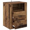 vidaXL Bedside Cabinet Old Wood 35 x 50 x 60 cm Engineered Wood
