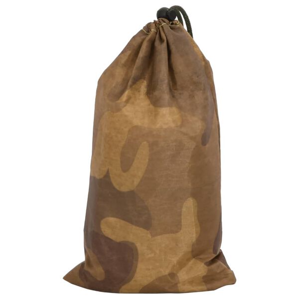 vidaXL Camouflage Net with Storage Bag 409x206 cm Sand