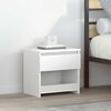 vidaXL Bedside Cabinet White 40x30x39 cm Engineered Wood