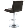 vidaXL Bar Stools 2 pcs Brown Faux Leather