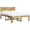 vidaXL Double Bed Frame with Headboard ROSTOCK White 140 x 200 cm