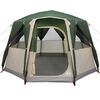 vidaXL Cabin Tent with Roof Green and White 320 x 320 x 203 cm