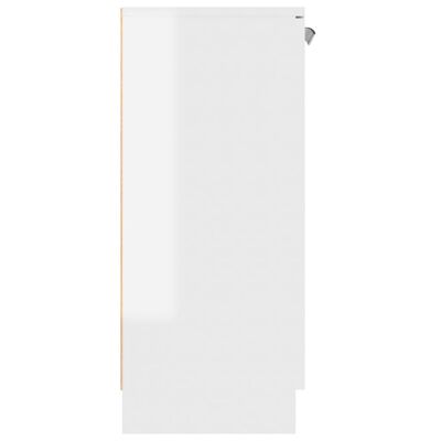 vidaXL Sideboard High Gloss White 60x30x70 cm Engineered Wood