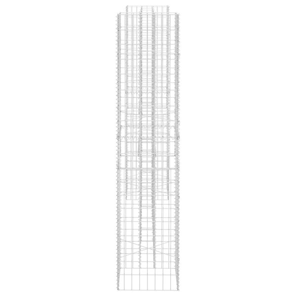 vidaXL H-Shaped Gabion Planter Steel Wire 260x40x200 cm