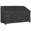 vidaXL Garden Bench Cover Black 165 x 70 x 65 / 94 cm 420D fabric