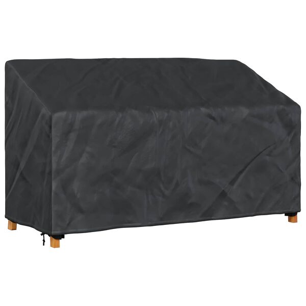 vidaXL Garden Bench Cover Black 165 x 70 x 65 / 94 cm 420D fabric