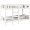 vidaXL Bunk Bed White 75x190 cm Solid Wood Pine