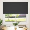 vidaXL Roller Blind Blackout Black 165x150 cm Fabric Width 161.6 cm Polyester