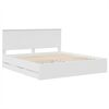 vidaXL Bed Frame with Drawer White 180 x 200 cm Engineer Wood