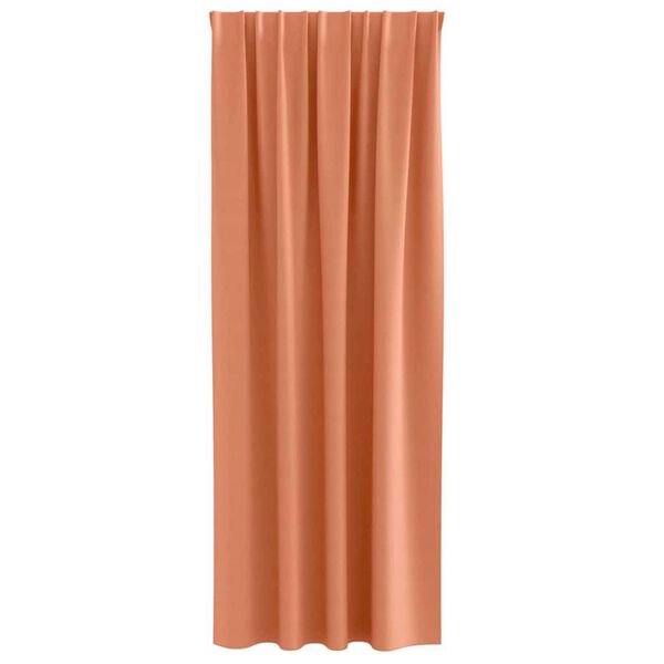 vidaXL Blackout Curtains with Rings 2 pcs Terracotta 245 x 140 cm