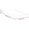 vidaXL Mattress White 100 x 200 cm Gel Memory Foam