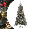 vidaXL Artificial Christmas Tree with 300 LEDs with Stand Green 210 cm