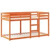 vidaXL Bunk Bed without Mattress Wax Brown 80x200 cm Solid Wood Pine