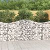 vidaXL Arched Gabion Baskets 40 pcs 200x30x100/120 cm Galvanised Iron