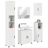 vidaXL Bathroom Furniture Set Wall-mounted 5 pcs High Gloss White