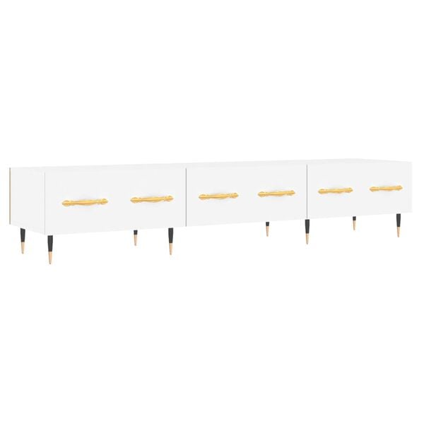 vidaXL TV Cabinet White 150x36x30 cm Engineered Wood