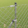 vidaXL Fence Post Silver 10 x 1.2 m (60 x 60 mm mesh) Steel