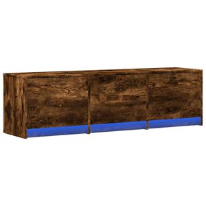 vidaXL TV Cabinet Smoked Oak Engineered Wood