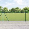 vidaXL Fence Post Green 100 x 0.8 m (13 mm mesh) Steel and PVC