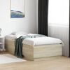 vidaXL Bed Frame without Mattress Sonoma Oak 75x190 cm Small Single