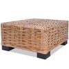 vidaXL Coffee Table Natural Rattan 45x45x30 cm