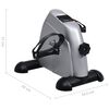 Silver Mini Exercise Bike with Plastic Flywheel