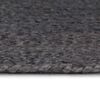 vidaXL Handmade Rug Jute Round 240 cm Dark Grey