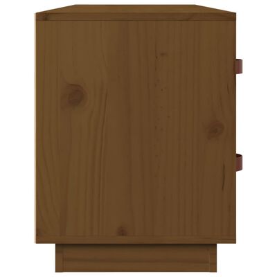 vidaXL Shoe Bench Honey Brown 100x34x45 cm Solid Wood Pine