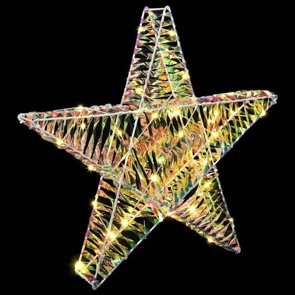 vidaXL 3D Star with 50 LEDs Warm white 55 x 52.5 x 9 cm PET