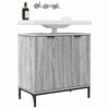 vidaXL Bathroom Sink Cabinet with Door Grey Sonoma 60.5 x 33.5 x 61 cm