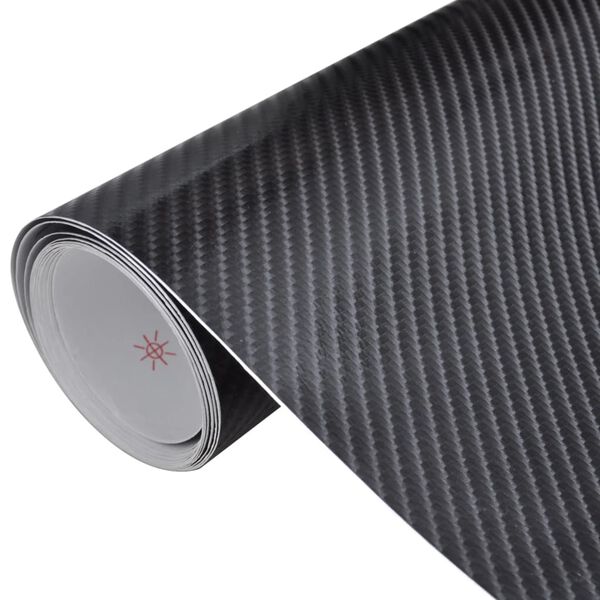 vidaXL Car Film 4D Black 100x150 cm