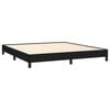 vidaXL Bed Frame without Mattress Black 180x200 cm Super King Super King Fabric