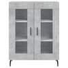 vidaXL Sideboard Concrete Grey 69.5x34x90 cm Engineered Wood