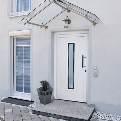 vidaXL Front Door White 108x200 cm PVC