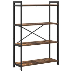 vidaXL Bookshelf 80 x 30 x 120 cm Engineered Wood Smoked Oak