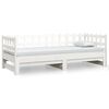 vidaXL Pull-out Day Bed without Mattress White 2x(90x200) cm