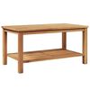 vidaXL Coffee Table with Storage Brown 90 x 50 x 45 cm Solid Teak Wood