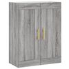 vidaXL Highboard Grey Sonoma 69.5x34x180 cm Engineered Wood
