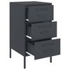vidaXL Bedside Cabinets 2 pcs Anthracite 36x39x68 cm Steel