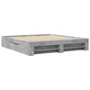vidaXL Bed Frame without Mattress Concrete Grey 180x200cm Engineered Wood