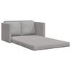 vidaXL Folding Sofa Bed Light Grey 122 x 70 x 60 cm Velvet