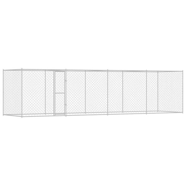 vidaXL Dog Cage Silver 800 x 200 x 200 cm Galvanised Steel