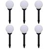 vidaXL Outdoor Pathway Lamps 6 pcs LED 20 cm with Ground Spike