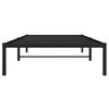vidaXL Metal Bed Frame without Mattress Black 107x203cm