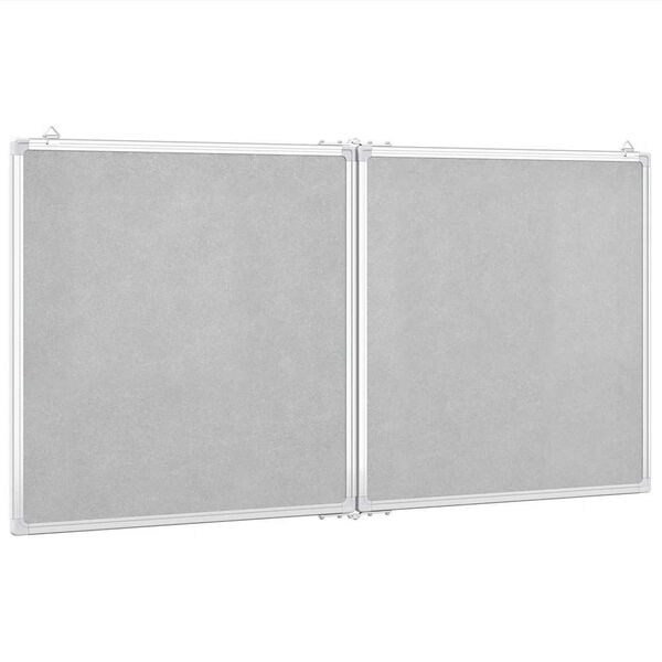 vidaXL Magnetic Whiteboard Foldable 120x60x1.7 cm Aluminium