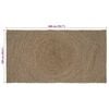 vidaXL Area Rugs Rectangular Grey 100 x 200 cm Jute