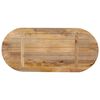 vidaXL Table Top 80x40x3.8 cm Oval Solid Wood Mango