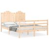 vidaXL Bed Frame without Mattress 140x190 cm Solid Wood