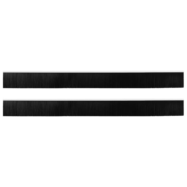 vidaXL Self-adhesive Door Brush Seals 2 pcs White 100 cm