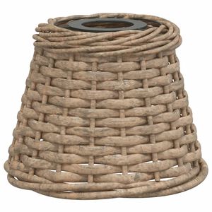 vidaXL Ceiling Lamp Shade Brown &Oslash;15x12 cm Wicker